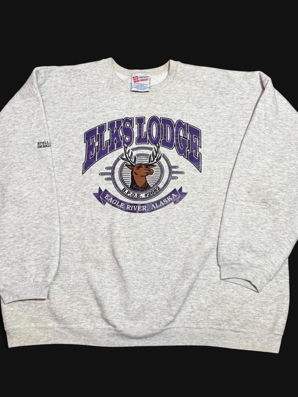 Vintage 90s Elks Lodge Eagle River Alaska Crewneck